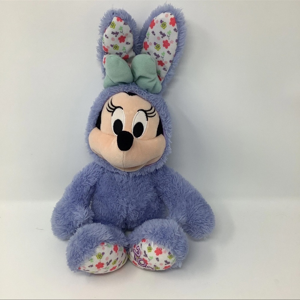 Disney Plush Minnie Mouse in Purple Bunny Outfit